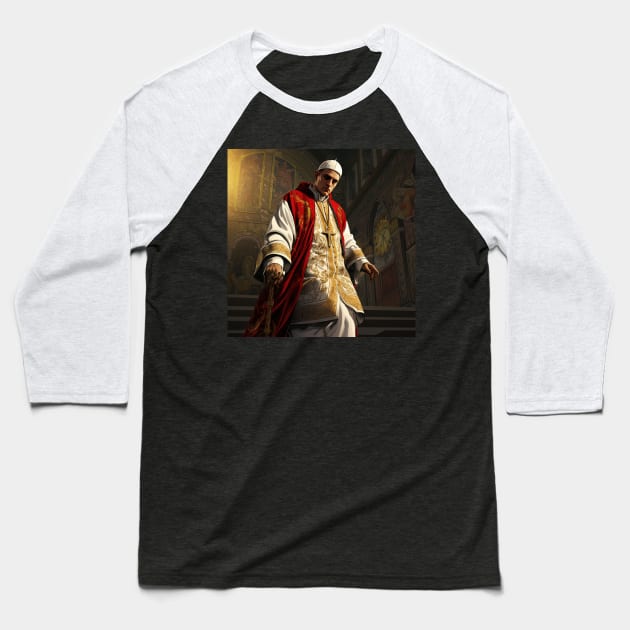 Pope Alexander VI Baseball T-Shirt by ComicsFactory